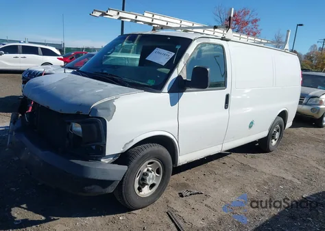 2008 Chevrolet Express Work Van from USA, damaged, VIN 1GCGG25C181218883